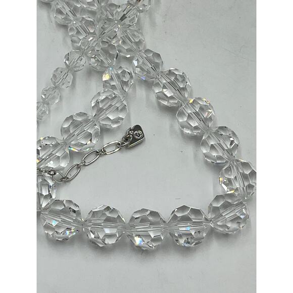 Swarovski Vintage Graduated
 Faceted Crystal Bead Necklace Statement Jewelry - Picture 13 of 16